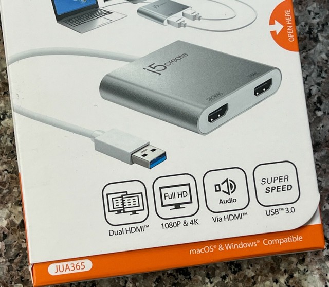 j5create USB 3.0 to Dual HDMI Multi 