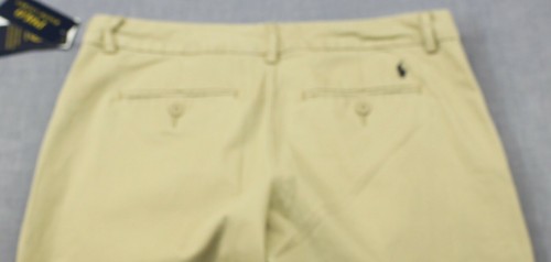 Ralph Lauren Polo Boys Khaki Side Stripe Warm Up Stretch Chino Pants NWT 18 $65 - Picture 3 of 4