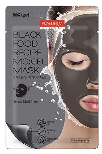 Purederm Black Food MG Gel Facial Mask X3 Sheets - Picture 1 of 1