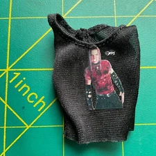 WWE Jeff Hardy Shirt Accessory Action Figure Mattel Elite Wrestling Ultimate WWF