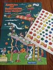 Hooked on Math Progress Chart- Level 2 Addition Subtraction New with Stickers