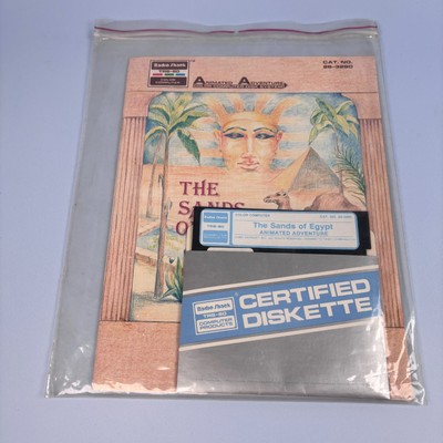 THE SANDS OF EGYPT RADIO SHACK TANDY TRS-80 COLOR COMPUTER GAME CASSETTE BOXED