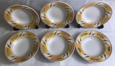Lot1 De 6 Grandes Assiettes Creuses Faïence SAFARI Réception D 22 Cm Modèle Rare