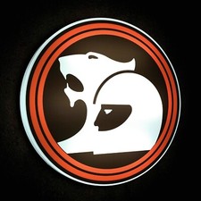 HOLDEN HSV BADGE LED ILLUMINATED WALL LIGHT GARAGE SIGN AUTOMOBILIA GAS & OIL