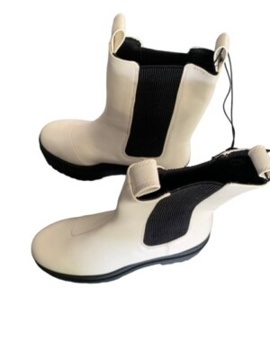 H&M Divided White Black Platform Boots Size UK