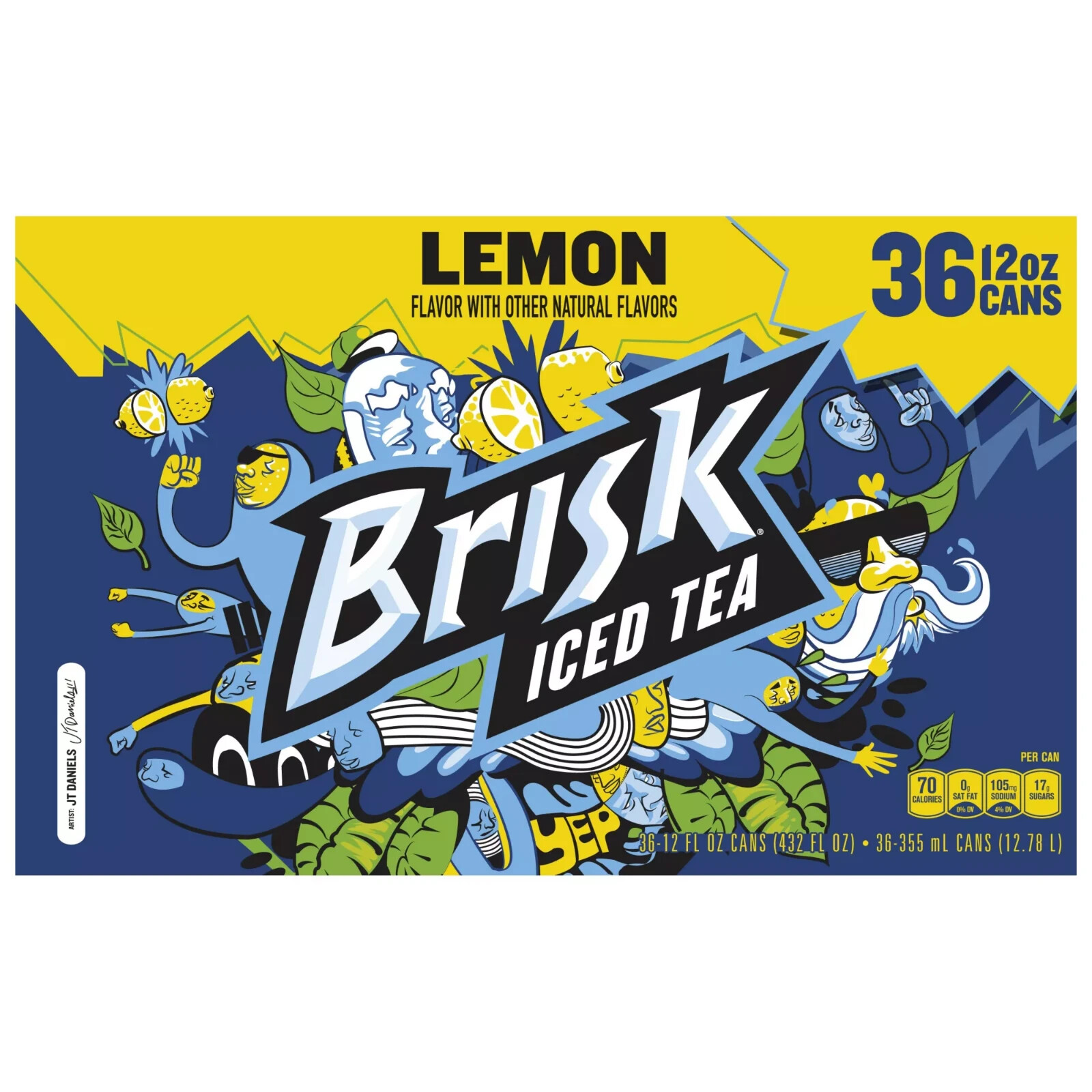 Lipton Brisk Lemon Iced Tea, 36 pk./12 oz. 3 Packs, No Ship To CA State
