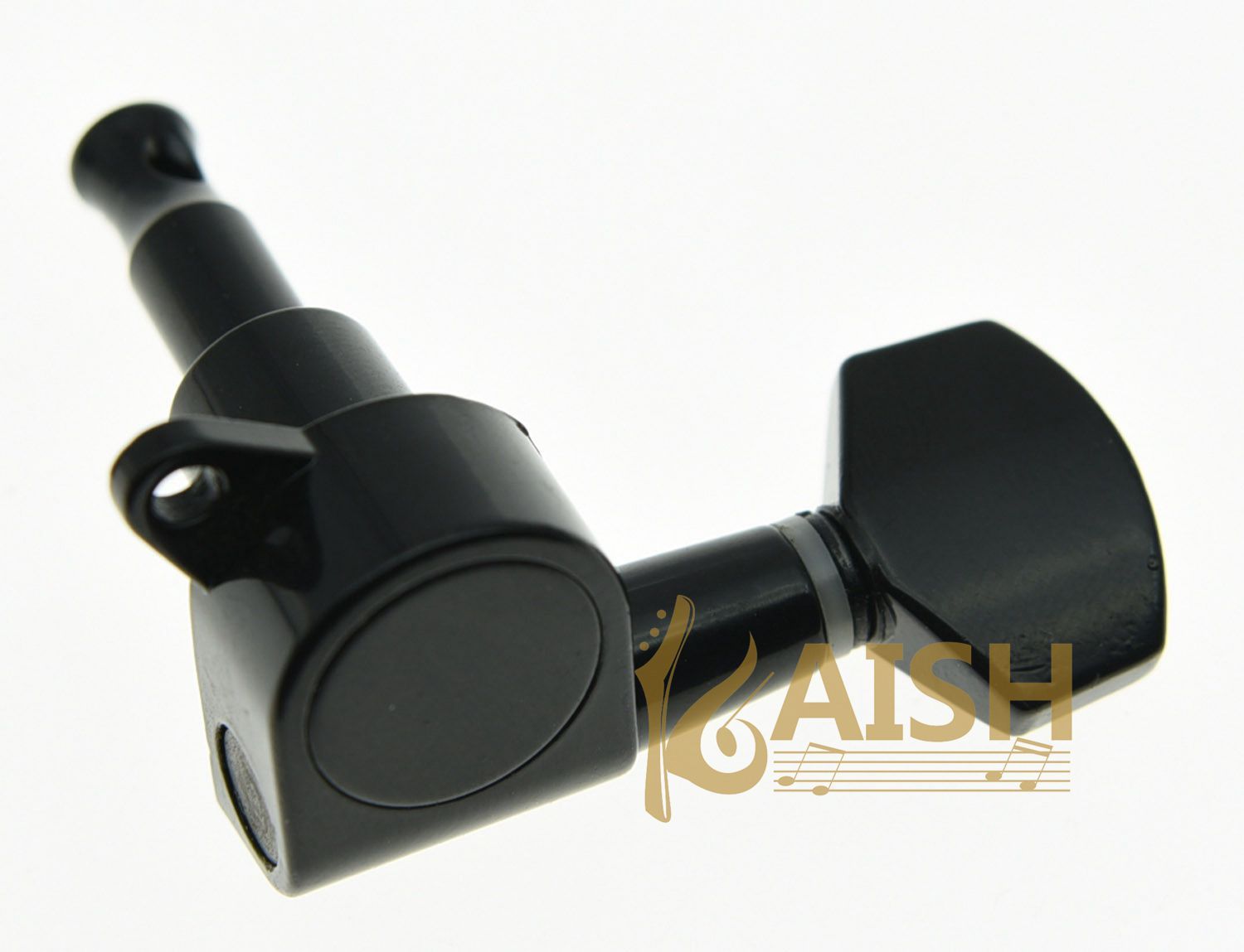 Black Tuning Pegs 6-in-line Machine Heads Chitarra elettrica 6L per mancini foto 3