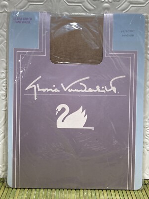 Gloria Vanderbilt Pantyhose Size Medium Ultra Sheer Espresso
