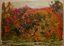 Ukrainian Soviet oil painting flowers postimpressionism impressionism