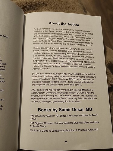 THE RESIDENCY MATCH: 101 BIGGEST MISTAKES AND HOW TO AVOID By Samir P. Desai VG+ - Foto 6 di 7