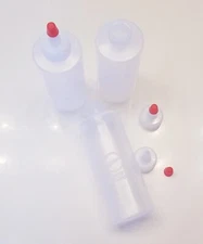 Wilton Squeeze Bottles Set of 3 Clear Plastic 6 oz Capacity Candy Decorating