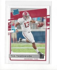 2020 Donruss Rated Rookies Draft Picks #3 Tua Tagovailoa Rookie Alabama Dolphins