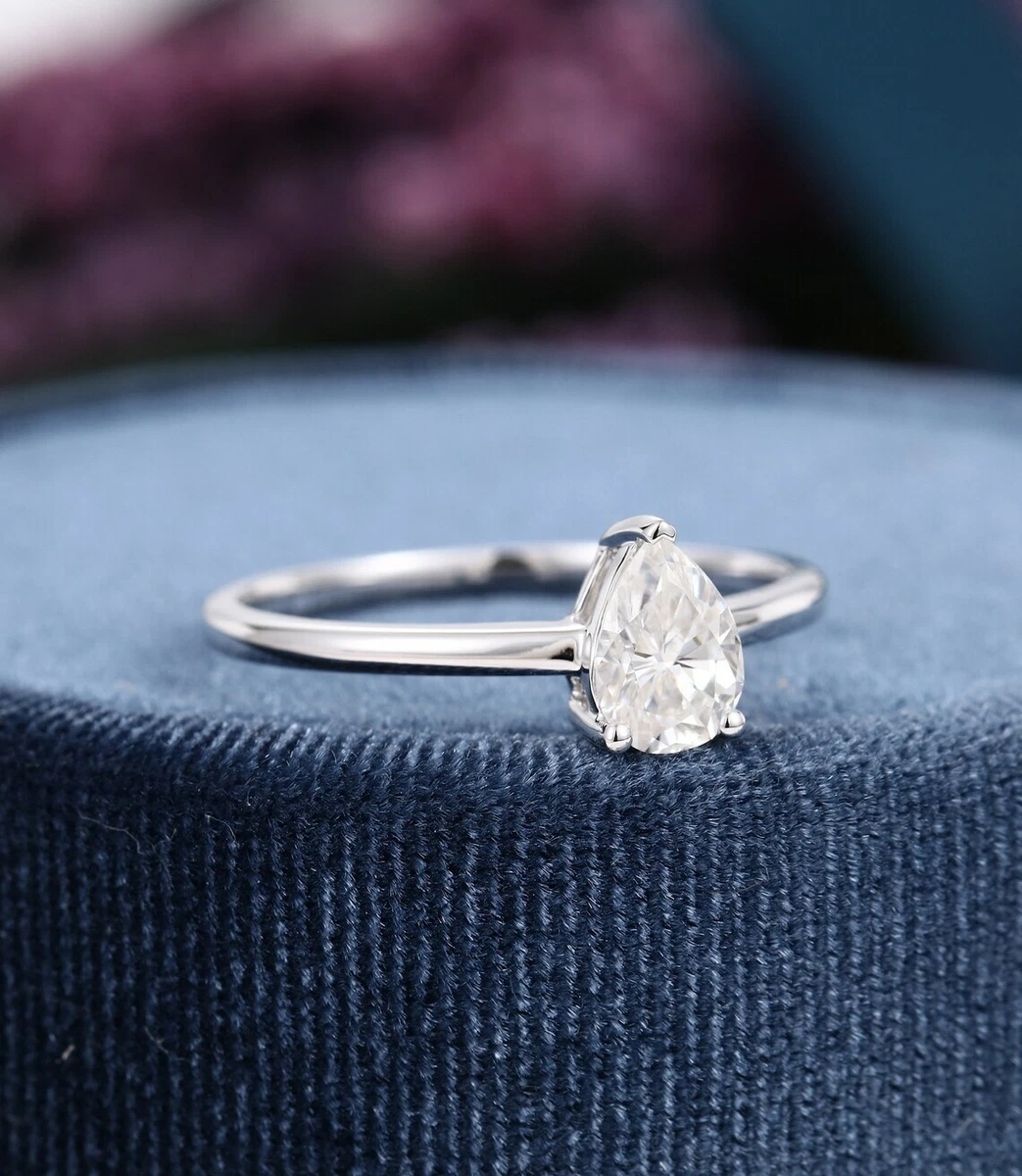 Pear cut solitaire diamond ring Clearance