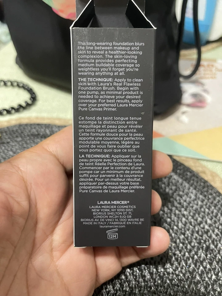 Laura Mercier Real Flawless Weightless Perfecting Foundation "Opal" 0C1 New 1Oz - Image 3 of 3