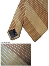CRAVATTA VALENTINO IN SETA BICOLORE CON FANTASIE STRISCE OBLIQUE