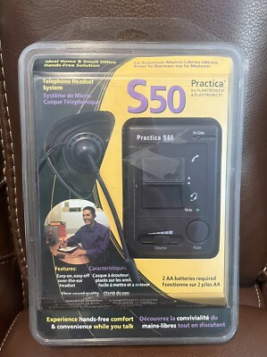 Plantronics Practica S50 Telephone System Headset Hands Free, NEW