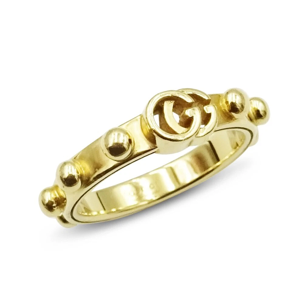 Gucci Ring GG Running 18ct Gold Authentic Designer Size L 52 eBay