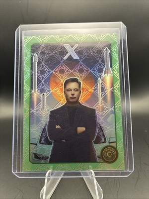 2024 Cardsmiths Currency Series 3 ''Elon Musk'' #39 Jade Refractor /45