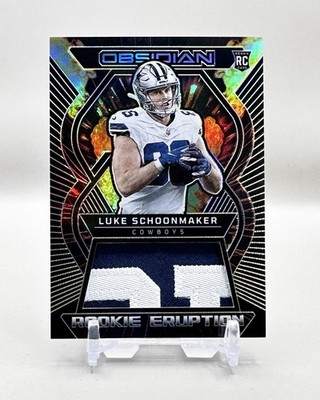 2023 Obsidian Rookie Eruption Material (Yellow Elect Etch) LUKE SCHOONMAKER  /10