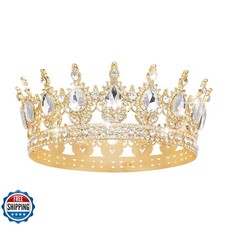 Queen Crown Rhinestone Wedding Crowns and Tiaras for Women Costume Party Hair