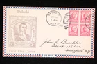 GENERAL PULASKI FDC SCOTT 690 BLOCK OF 4 ROESSLER CACHET US COVER
