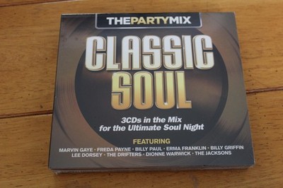 Classic Soul The Party Mix 3CD Set Various Artists Soul R&B Sealed Sony Crimson