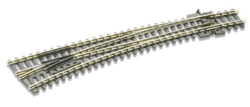 Peco SL-387 Curved Radius Left Hand  Point / Turnout Code 80 N Gauge