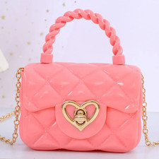 PU Leather Kids Heart Crossbody Bag And Mini Coin Purse Handbag
