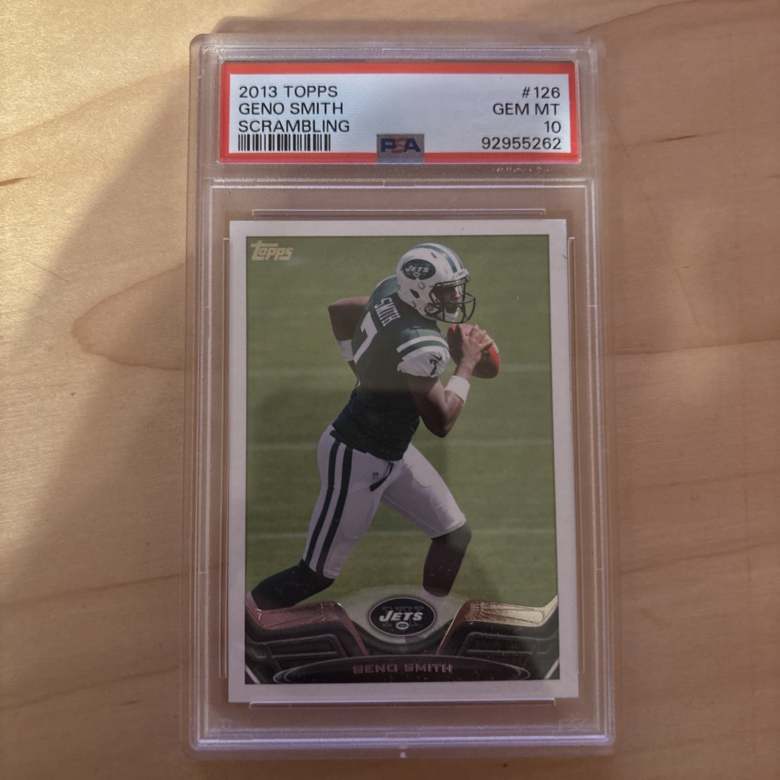 Geno Smith Topps #126 Scrambling