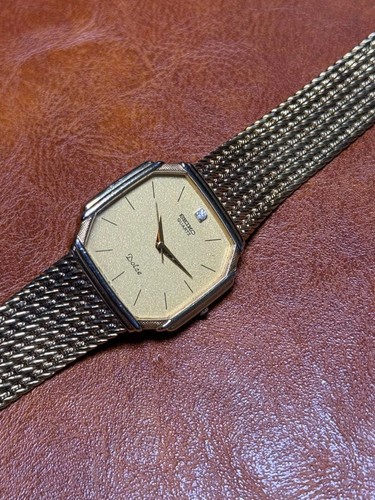 Seiko Wristwatch Dolce 7731-5000 QZ Gold Men Tested J… - Gem