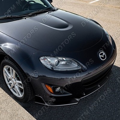 For 2009-2013 Mazda Miata MX-5 GV-Style Painted Black Front Bumper Lip Spoiler