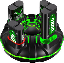 Ukor Fast Charging 4x4800mWh Rechargeable Battery Pack with Charger for Xbox Con