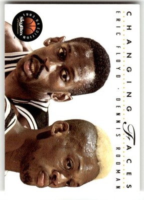 1993-94 Skybox Premium - Eric Floyd/Dennis Rodman Changing Faces #315