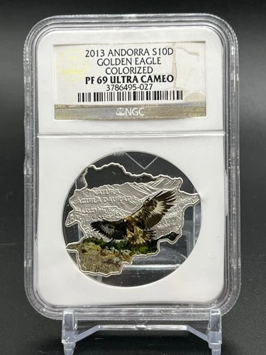 2013 Andorra Golden Eagle Colorized NGC PF69 Ultra Cameo 3,000 Mintage