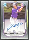Ethan Holliday 2026 Bowman Chrome Prospect Auto Colorado Rockies