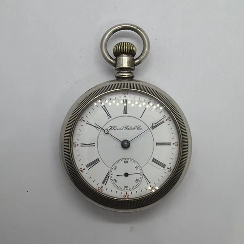 ILLINOIS 1899 LAKESHORE 17 JEWEL POCKET WATCH 18 SIZE LEVER SET RUNS