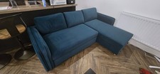 Marks and Spencer M&S Jayden Teal Right Hand Chaise Storage Sofa Bed RRP £999