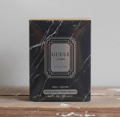 GUESS Uomo Mens After Shave 3.4 fl oz 100ml Woody Aromatic Sealed NEW