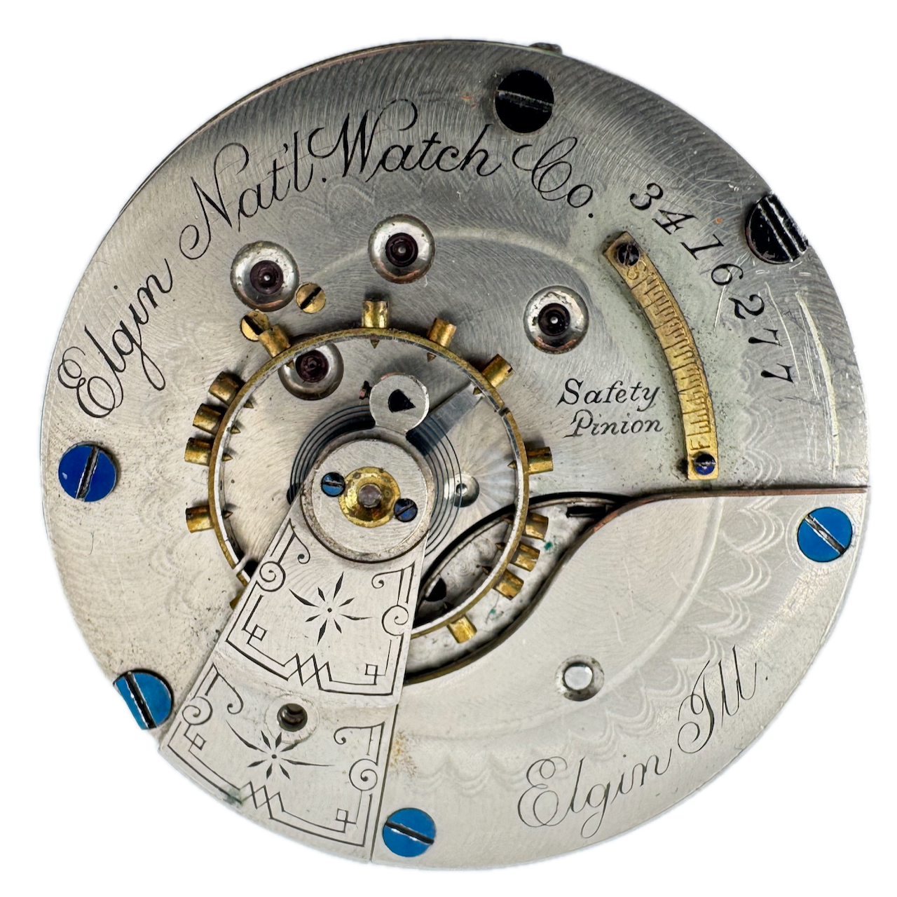 Antique 18s 1889 Elgin 11 Jewel Mechanical Hunter Pocket Watch Movement 102 USA