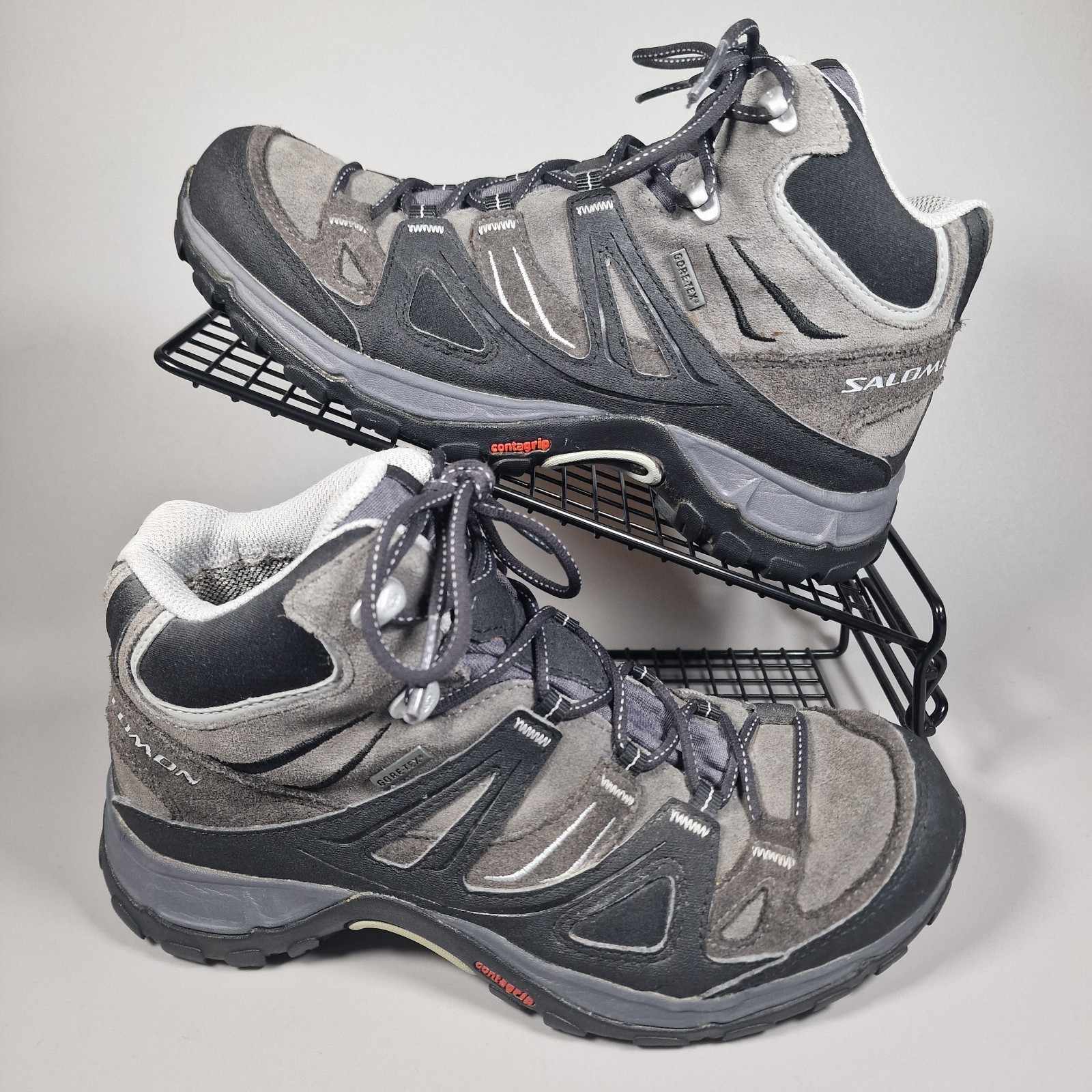 Stivali da trekking Salomon donna taglia 5 grigio ellisse passeggio outdoor