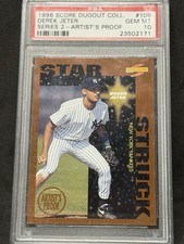 1996 Score Derek Jeter Dugout Collection Series 2 Artist's Proof #109 PSA 10!