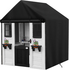 Outdoor Kids Playhouse Cover, 43" L x 47" W x 55" H Waterproof Cover for Backyar