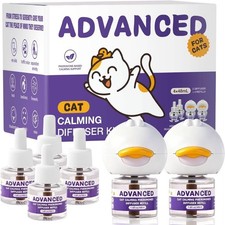 Advanced Cat Calming Pheromone Diffuser Kit 2 Plug-In  4 Refills 48mL