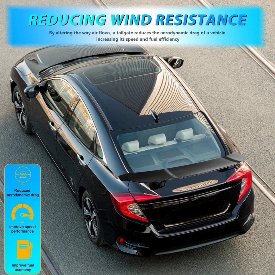 Alerón ligero para maletero trasero de carreras Honda Insight 55,5" GT Foto 4 de 4