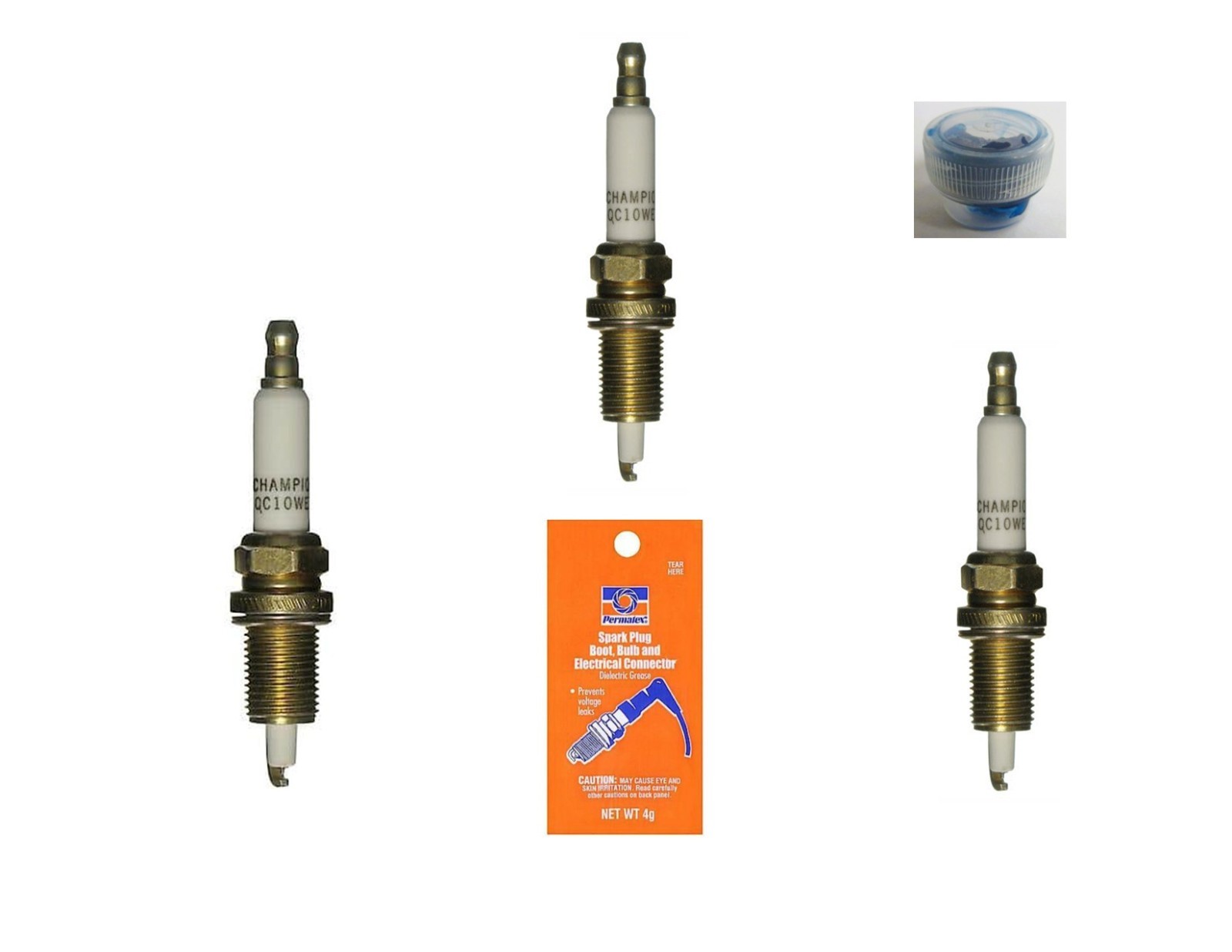 CHAMPION QC10WEP SPARK PLUG 3 PACK STOCK 9005