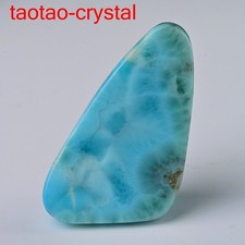 151.6Ct Larimar Gemstone Cabochon Atlantis Stone Blue Pectolite Gemstone Pendan
