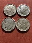 4 -90% Silver Roosevelt Dimes - No Reserve