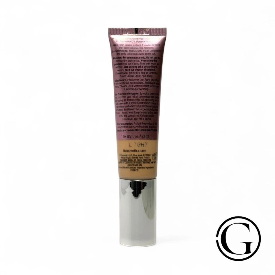 IT Cosmetics CC+ Creme Illumination mit LSF 50 - 1,08 Unzen Licht 08/2025 - Bild 2 von 2