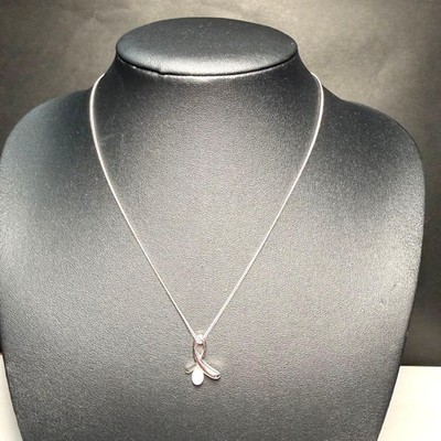 Extrem schöner Artikel TASAKI Halskette Perlenkette Silber mit Gravur