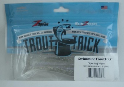 Zman TTPT-263PK6 Elaztech Swimmin Trout Trick 3,5'' Farbe Opening Night